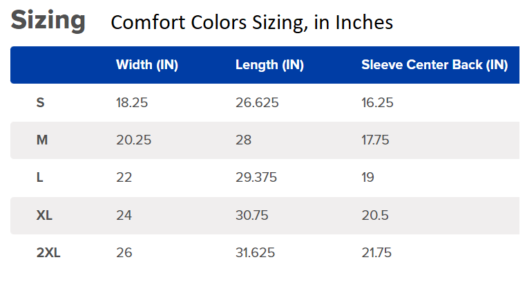 Official PUFF BEARD MULTICOLOR, Comfort Colors Tee