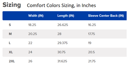 Official PUFF BEARD MULTICOLOR, Comfort Colors Tee