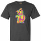 Official PUFF BEARD MULTICOLOR, Comfort Colors Tee (Charcoal)